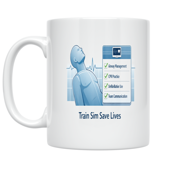 Train Sim Save Lives - Medical Instructor - 11 oz Ceramic Coffee Mug