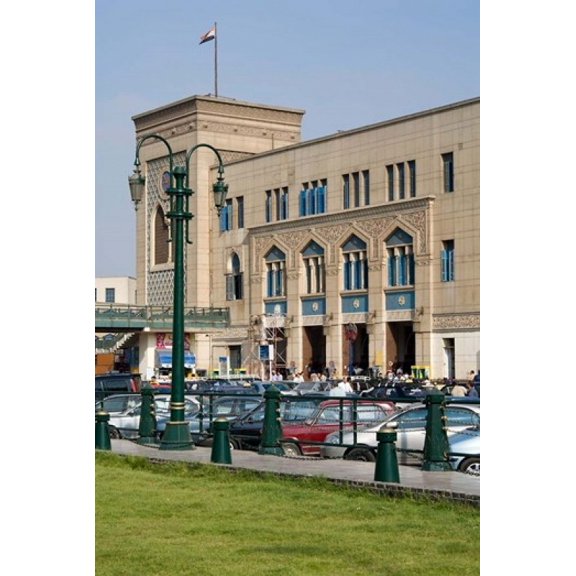 Train Station of Mahattat Ramses Cairo Egypt North Africa Canvas Art - Nico Tondini DanitaDelimont (23 x 35)