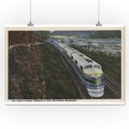 thumbnail image 1 of Train- Streamlining through Potomac Rv. Valley, WV (16x24 Giclee Gallery Print, Wall Decor Travel Poster), 1 of 1