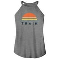 thumbnail image 1 of Train Sunset Gray Frost Women's Sleeveless Rocker Tank Top, 1 of 2
