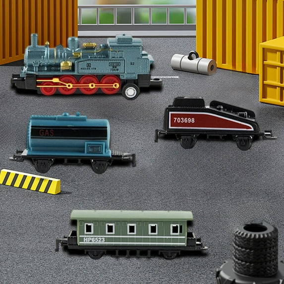 Train Toys Small Alloy Retro Simulation Steam Pull Back Train Model Die cast Locomotive for Boys Girls Birthday Party Favor Classroom School Reward Gifts