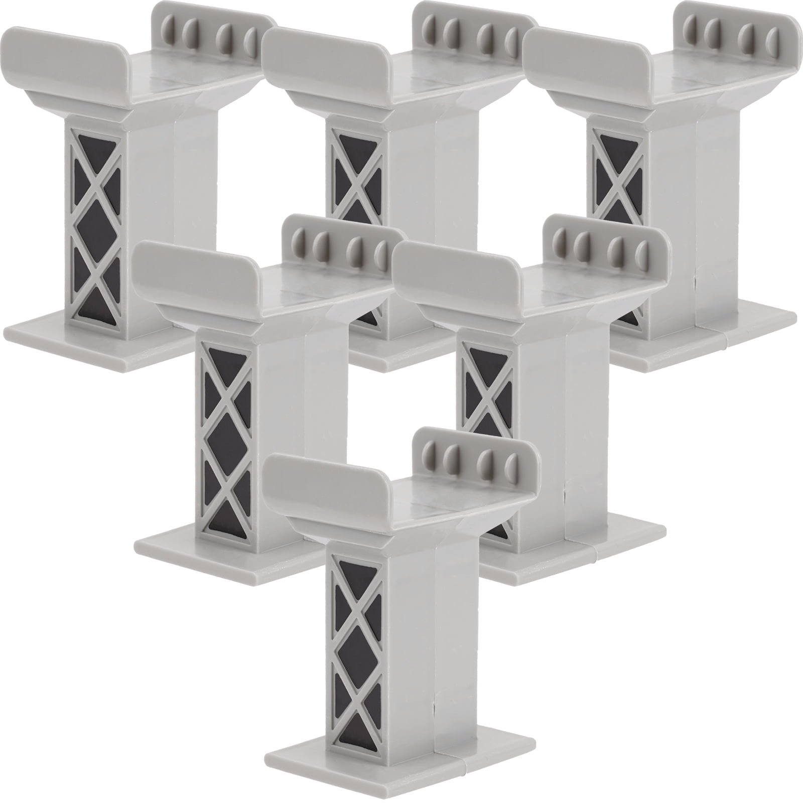 Train Track Support Risers Bracket 6 Pcs Building Blocks Arch Bridge