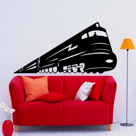 Train Wall Decal Station Creatives Door Window Vinyl Stickers Kids Bedroom Nursery Interioration Decor Removable Wallpaper 57x113cm