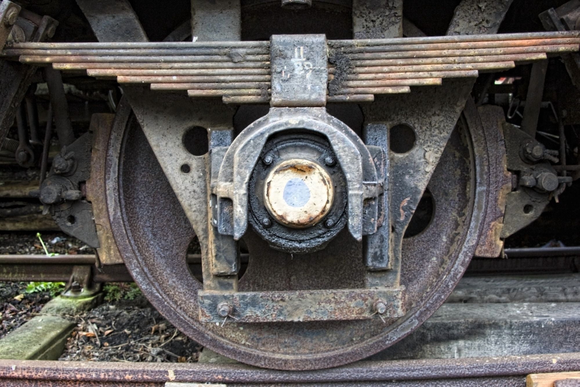 Train Wheel Canvas Art - John Short Design Pics (17 x 11)