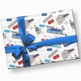 thumbnail image 1 of Train Wrapping Paper, 1 of 4
