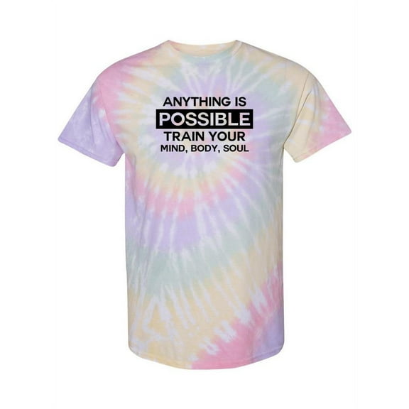 Train Your Mind And Body! Tie-Dye Spiral Men -Smartprints Designs, Male Medium