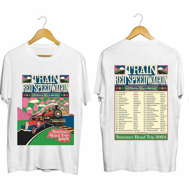 Train and Reo Speedwagon The Summer Road Trip 2024 Tour Shirt, Train