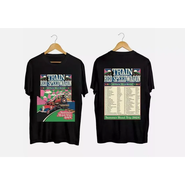 Train and Reo Speedwagon The Summer Road Trip 2024 Tour TShirt
