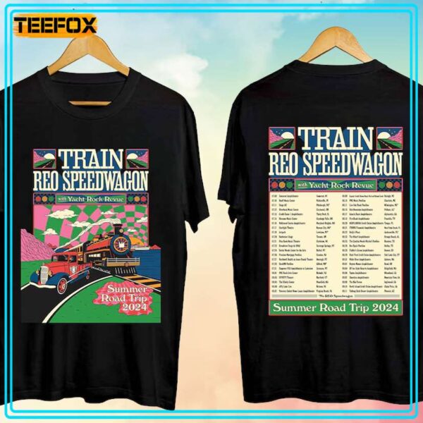 Train and Reo Speedwagon The Summer Road Trip Tour 2024 Music TShirt