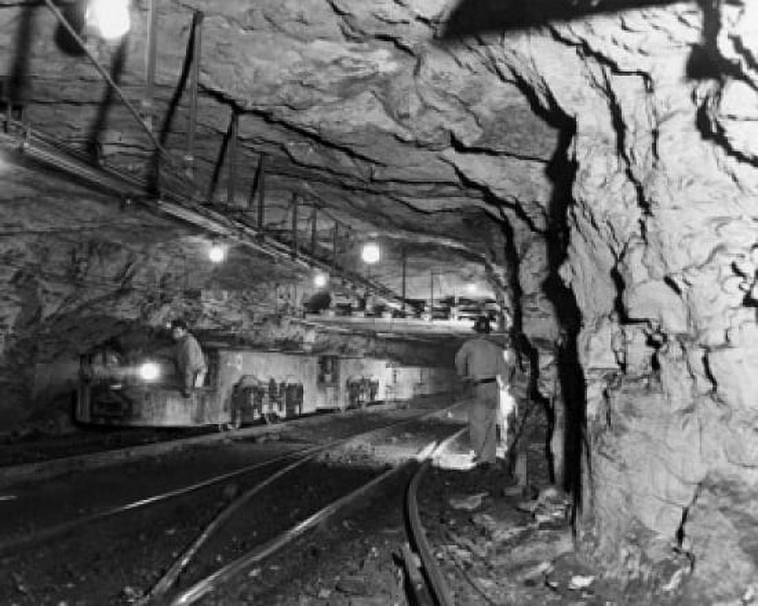 Train in a coal mine Robena coal mine Pennsylvania USA Canvas Art - (18 x 24)