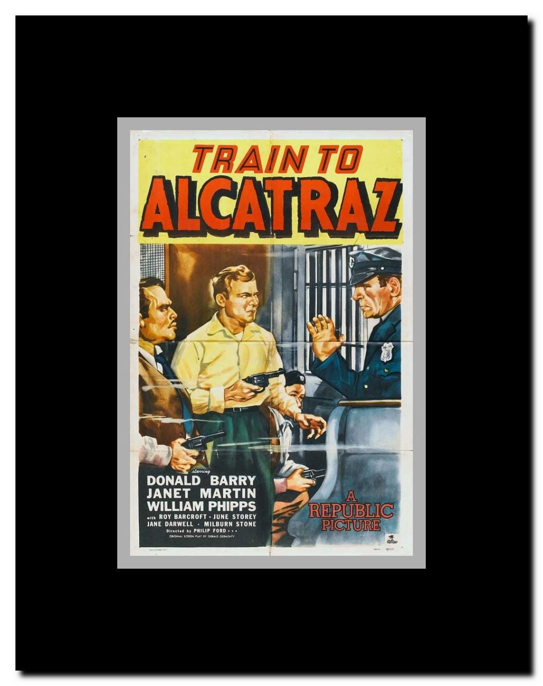 Train to Alcatraz Framed Movie Poster