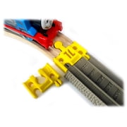 TrainLab Adapters for Trackmaster 2009 Brown Wooden Railway Train Tracks, 2-Piece, Yellow