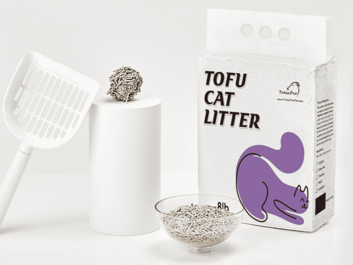 TrainPro Tofu Cat Litter, Natural EcoFriendly Pretty Kitty Litter
