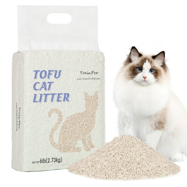TrainPro Tofu Cat Litter, Natural EcoFriendly Pretty Kitty Litter