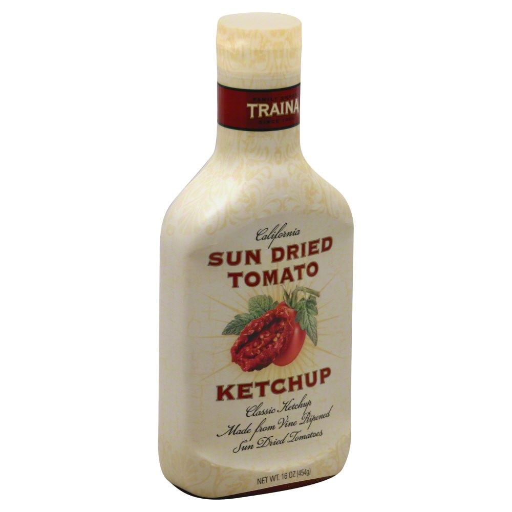 Traina California Sun Dried Tomato Ketchup, 16 Oz