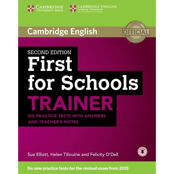 Trainer First for Schools Trainer Six Practice Tests with Answers and Teachers Notes with Audio, (Paperback)
