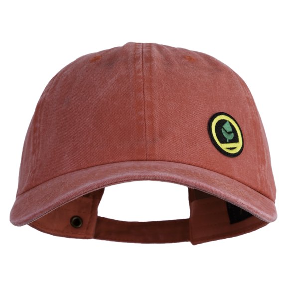 Trainer Red Monster Hunter Patched Unstructured Pigment Dyed Cotton Cap - Red OSFM