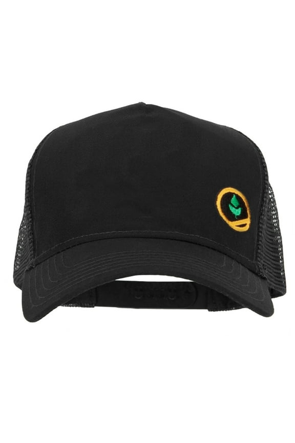 Trainer Red Poke Monster Embroidered Mesh Cap - Black OSFM