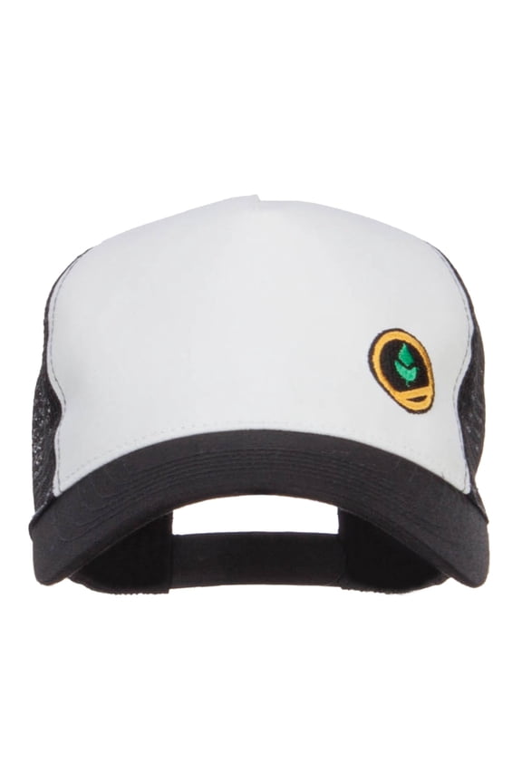 Trainer Red Poke Monster Embroidered Mesh Cap - White Black OSFM