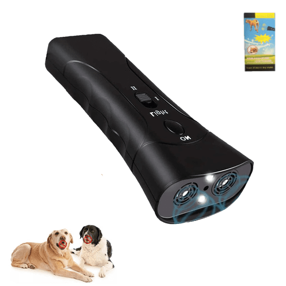 Trainer Ultrasonic for Dogs, Anti Barking Device, 2-in-1 Handheld Dog Repeller, Bark Control Tool for Indoor & Outdoor (2PCS) | Suitable for all pets