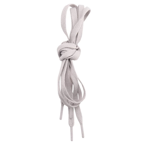 Trainers Plastic Tips 52.4 Long Grey Flat Wide Shoe Laces Strings 2pcs