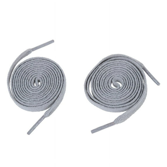 Trainers Plastic Tips 52.4 Long Grey Flat Wide Strings 2pcs