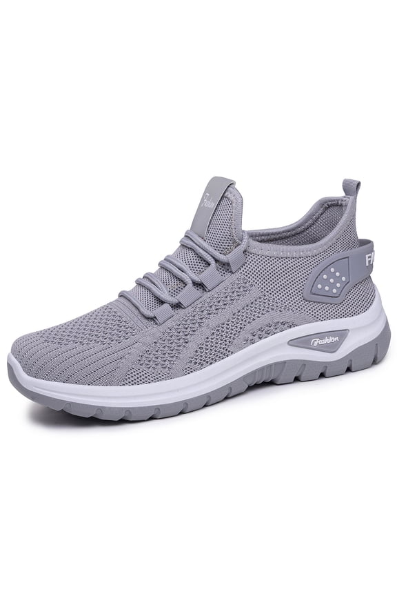 Trainers Women's Summer Lightweight Orthopaedic Sports Shoes Comfortable Non-Slip Running Shoes Wide Summer Shoe Shock Absorbing Trainers Breathable Walking Shoes,Gray 37 EU