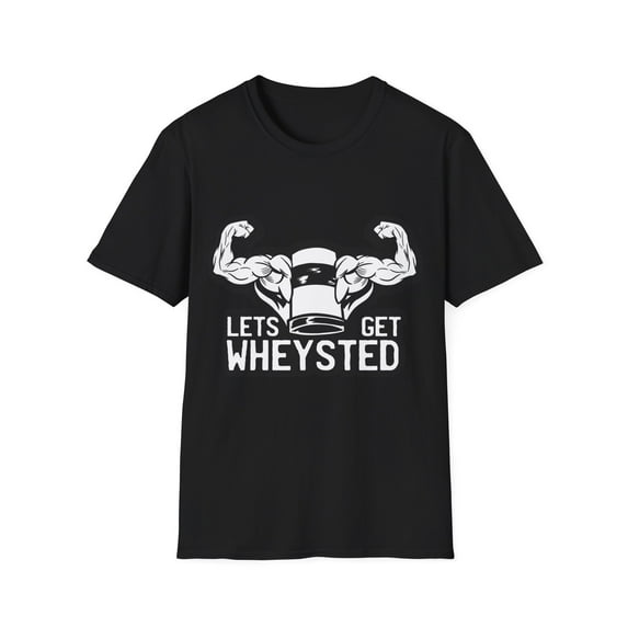 Training Barbell Protein Men Workout Exercise TShirt