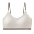 thumbnail image 1 of Training Bra Kids Girls Solid Adjustable Straps Bralettes Wire Free Soft Stretchy Bralettes Training Bras Girls Sports Bras 12 Years-13 Years White, 1 of 4