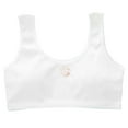 thumbnail image 1 of Training Bra Kids Girls Solid Wire Free Soft Stretchy Bralettes Training Bras Bralettes Bra White, 1 of 7