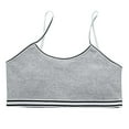 thumbnail image 1 of Training Bra Kids Girls Solid Wire Free Soft Stretchy Training Bras Breathable Bralettes Girls Training Bra Grey 12 Years-16 Years, 1 of 3