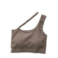 thumbnail image 1 of Training Bra Women Padded Bra Feature V-Neck Push-up Bra Style W-432 Khaki One Size, 1 of 3