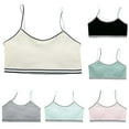 thumbnail image 1 of Training Bra for Girls Racerback Straps & Soft Elastic Cotton & Spandex 10 to 16 Years Girls Seamless Training Bras Underclothe 6Pcs, 1 of 4