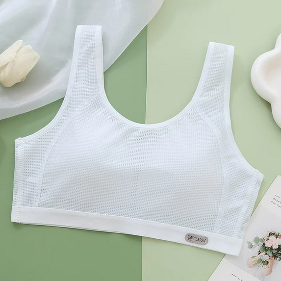Training Bras for Girls Teen Girls Sports Bras Comfort Soft Solid Color Bras Girls Undies 2t 4 5t Girls Underwear Little Girls Panties Size 6 Stripe Panties Girls Underwear Size 6 Kid Underwear