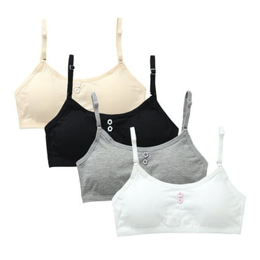 Training Bras Seamless Starter Bra Cotton for Teens Big Girls Removeable Padding 10-16 Years