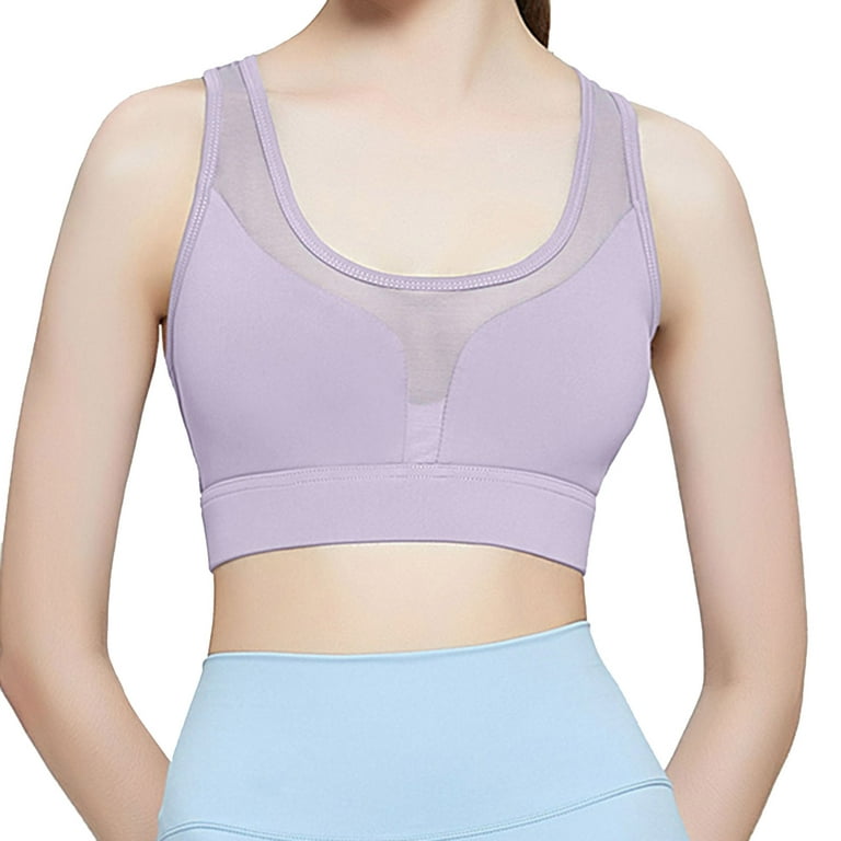 Training Bras TIANEK High Impact Front Closure Wirefree Stappy Convertible Maternity  Bras for Pregnancy,Purple 