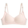 thumbnail image 1 of Training Bras Women No Underwire Bra Feature V-Neck Nursing Bra Style W-238 Pinks S, 1 of 5