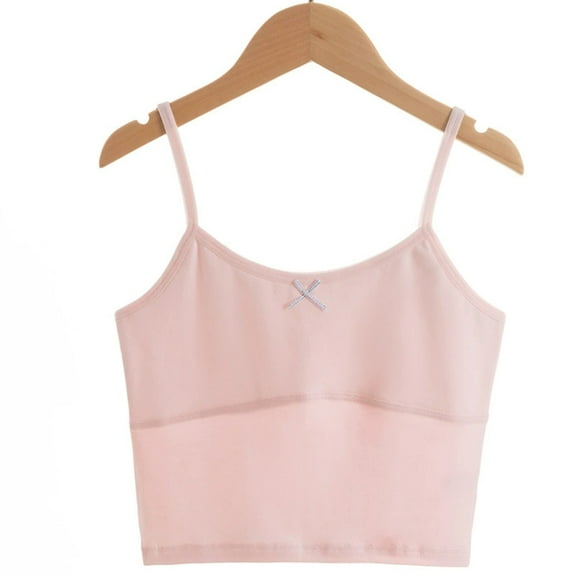 Training Bras for Girls 8-10 Years Lightweight Padded Bralettes Tweens Kids Casual Solid Stretchy Pullover Breathable Underwear Bra Summer