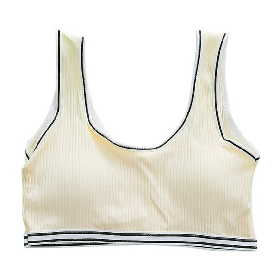 Training Bras for Girls 9-11 Training Bras Sport Bra for Girls Seamless Bras Wireless Bras Breathable Bralette Comfy Bra #Beige One Size