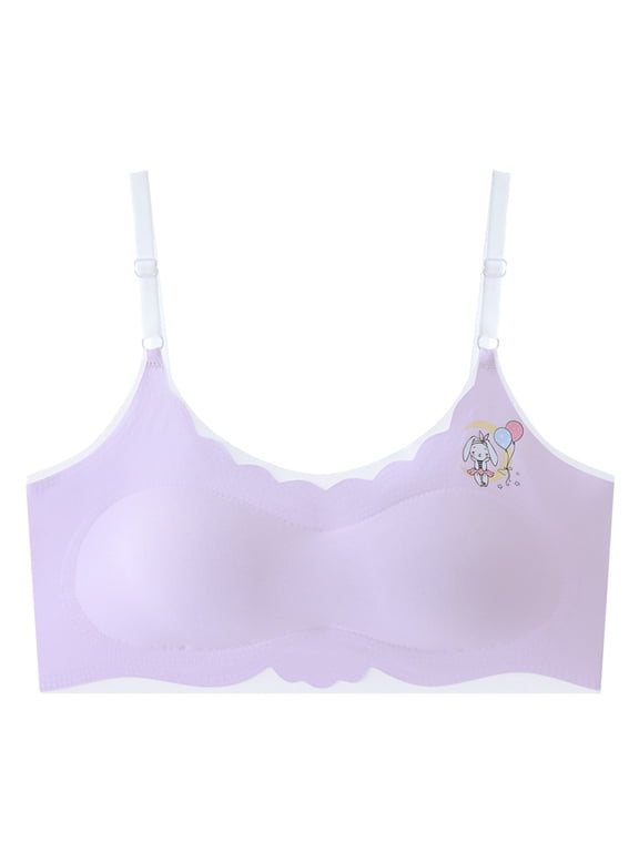 Training Bras for Girls Cotton Breathable Youth Bras Everyday Wear Bras for Teenage Girls Aged 10-16 L