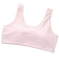 thumbnail image 1 of Training Bras for Girls Kids Girls Solid Wire Free Soft Stretchy Bralettes Training Bras Bralettes Teen Bra Pink 10 Years-14 Years, 1 of 7
