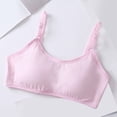 thumbnail image 1 of Training Bras for Girls Seamless Adjustable Cotton Cami Bralettes 7-14Y,Student Bra Fixed Cup Chest Wrap With Chest Pad Top Bra Running, 1 of 7