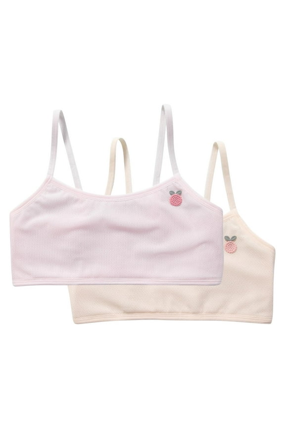 Training Bras for Girls Seamless Cami Bralettes Sports Comfortable Adjustable Vest Sports Training Bra for 8-14 Years