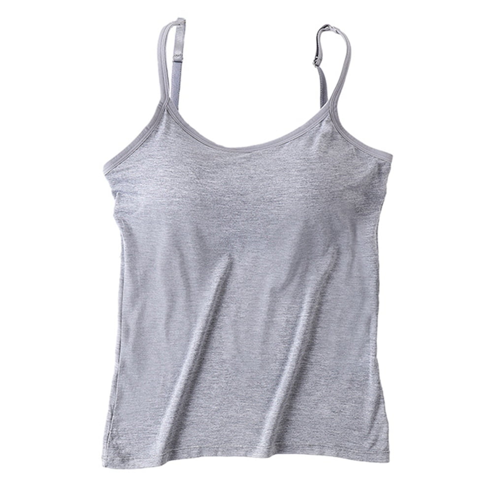 Débardeur Gris Femme (Junior) Taille S, Sexy Jeans, Avec Soutien-gorge Intégré