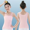 thumbnail image 1 of Training Bras for Teens Girls from 6 7 8 9 10 12 Years Old Camisoles Bralette Bras with Shelf Bra Pink 11-12 Years, 1 of 4