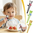 thumbnail image 1 of Training Chopsticks for Beginners | Animal Silicone Learning Sticks | Reusable Easy Grip Practice Utensils | Dishwasher Safe | Encourages Self-Feeding | 1 Pair, 1 of 8