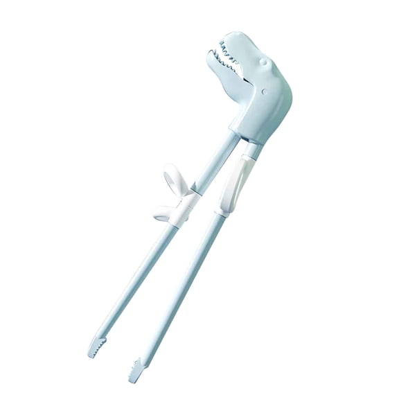 Training Chopsticks for Kids with Dinosaur Heads – Non-Slip Dimpled Tips, Dishwasher Safe, Food-Grade ABS and PP, 1 Pair