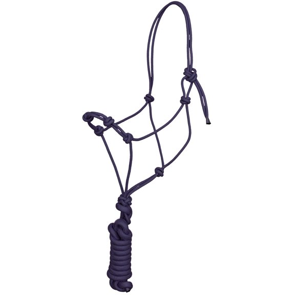 Training Cowboy Knot Halter w/ Removable Lead (Navy)