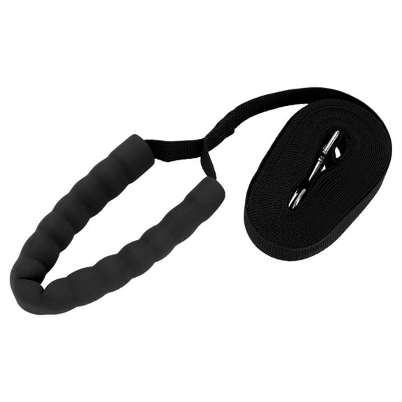 Training Dog Leash 19.7ft Long Puppy Leashes with Foam Handle for Small Medium Dogs Puppy Black