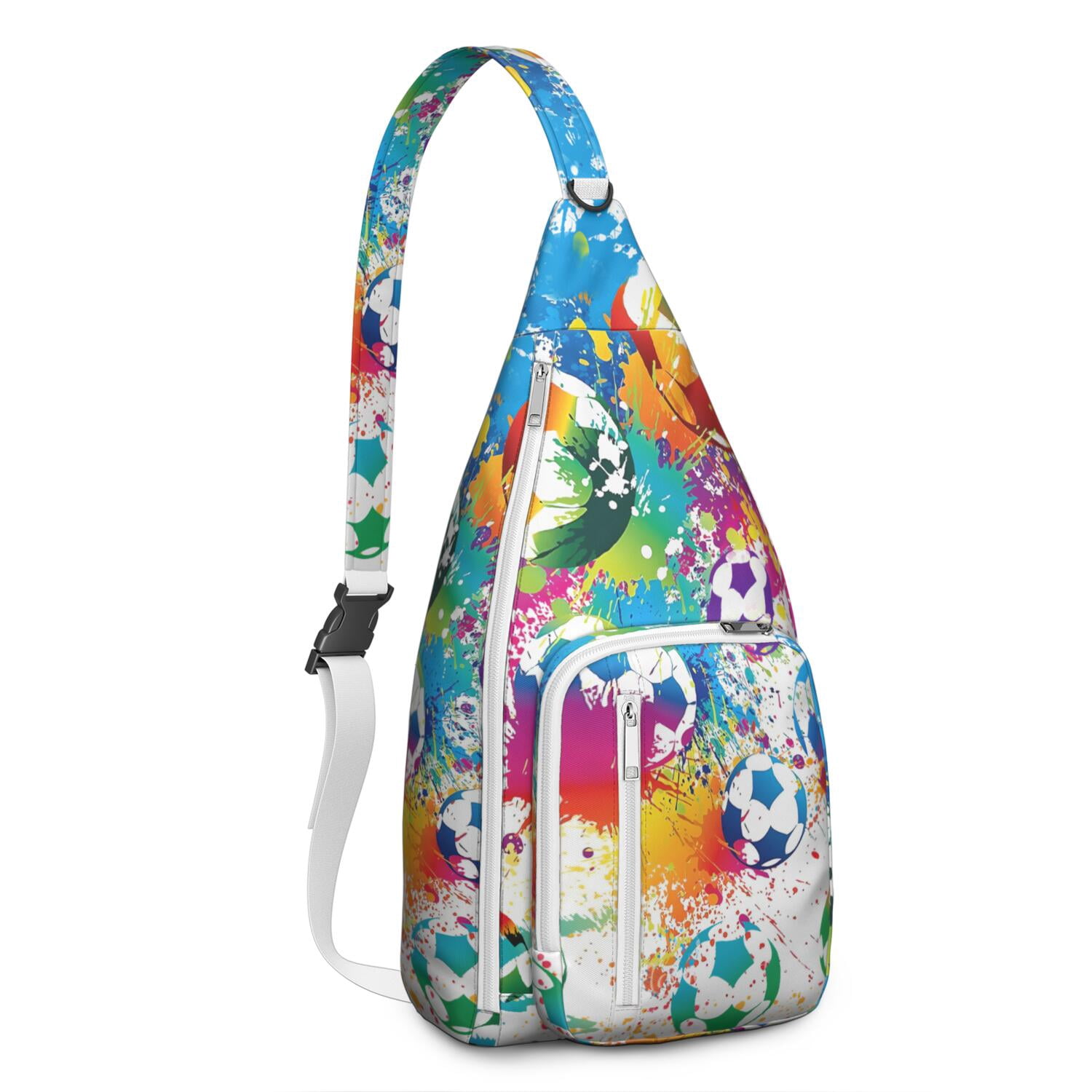 Training Essential Sling Backpack - Sports Print Shoulder Bag for Baseball, Football & Athletic Gear